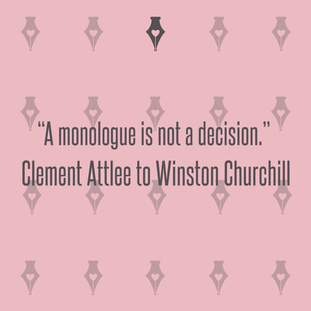 NakedPR Girl Quotes - Clement Attlee to Winston Churchill
