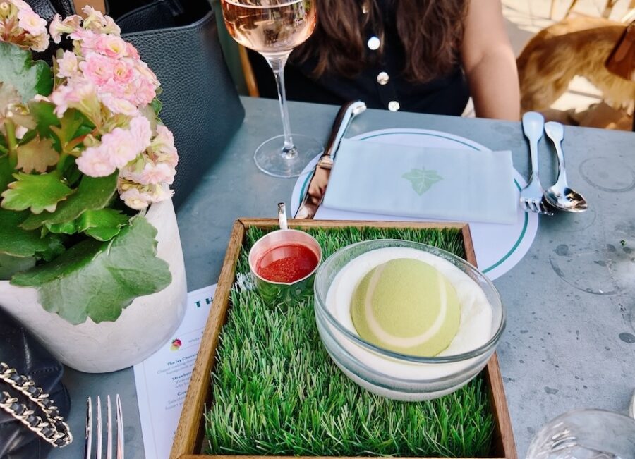 wimbledon_displays_2025_ivy_centre_court_tennis_ball_dessert