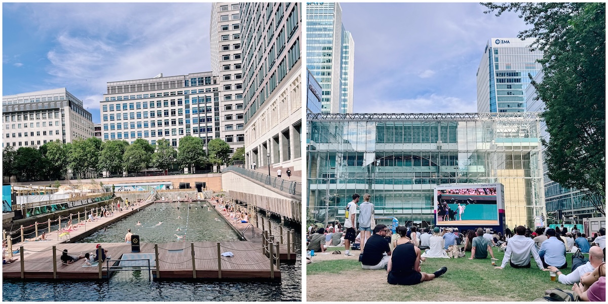 Canary Wharf Sea Lanes & Wimbledon Screens